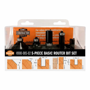 Cmt overfræsesæt med 5 stk. k8