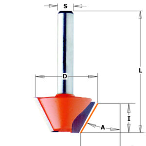 Cmt fasfræser hm 27x9,0 45° k8